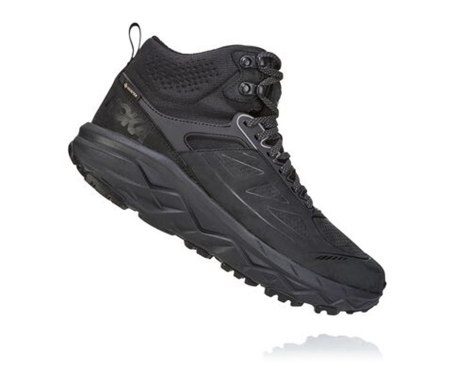 Botas De Montaña Hoka One One Hombre Negros - Challenger Mid Gore-Tex - FLUK05134